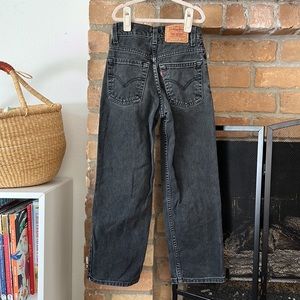 Vintage Levi’s | size 9 Kids Black 550 Relaxed High Waisted Jeans